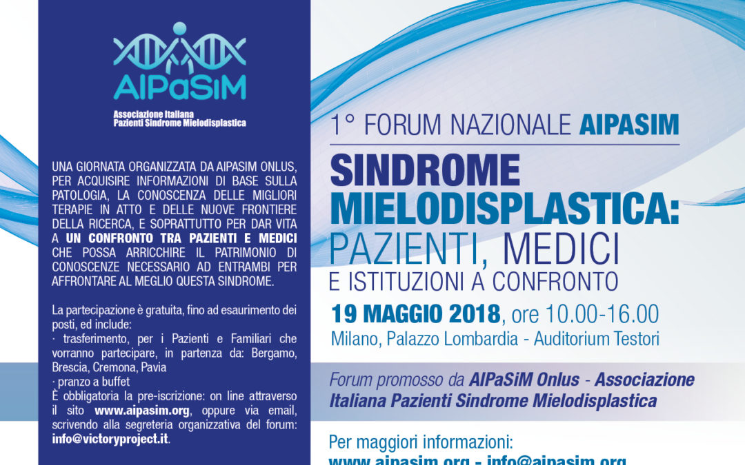 I Forum Nazionale AIPaSiM, Milano 19.05.2018